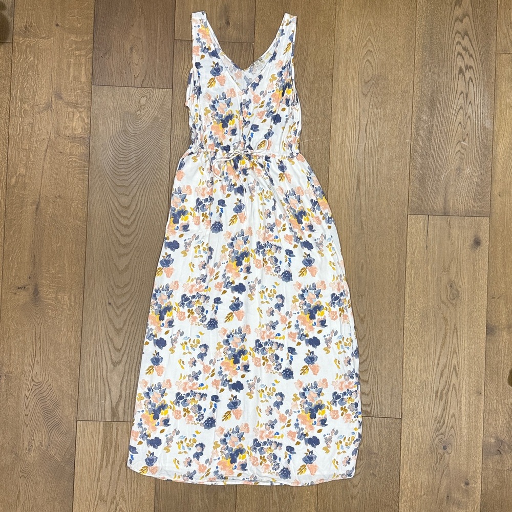 Lucky Brand Floral Dress - Blue and Orange